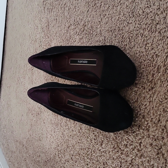 Kenzie Black Suede Pumps - Picture 2 of 3